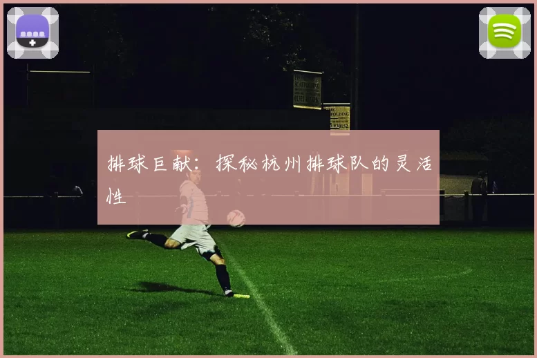 排球巨献：探秘杭州排球队的灵活性